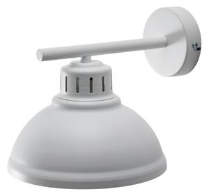Luminex Aplică de perete Sven, 1 bec, alb, oțel, E27, reglabil, Alb, Camera de zi / sufragerie, Metal, Design industrial