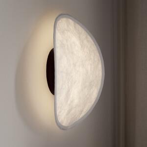 New Works Aplică de perete cu LED Tense, alb/negru, Ø 35 cm, reglabil, Alb, Camera de zi / sufragerie, Plastic, Design