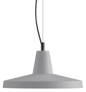 Karman Lampă suspendată Gangster, gri, Ø 35 cm, ceramică, E27, reglabil, Gri, Camera de zi / sufragerie, Ceramică, Design