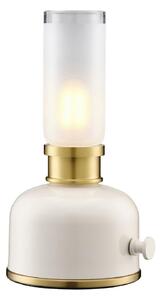 PR Home Lampă de masă reîncărcabilă cu LED Frida, bej, înălțime 22 cm, reglabil, Bej, Camera de zi / sufragerie, Metal, Antichitate