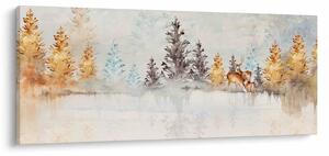 Tablou - Pădure în acuarelă (120x50 cm)