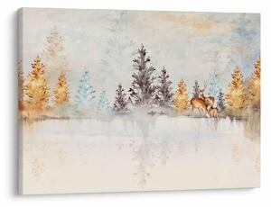 Tablou - Pădure în acuarelă (70x50 cm)