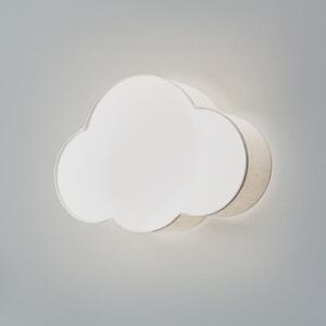 TK Lighting Aplică de perete Cloud, bej, 43 cm lățime, textil, nor, E27, reglabil, Bej, Camera copiilor, Țesătură / Textil, Viața tânără