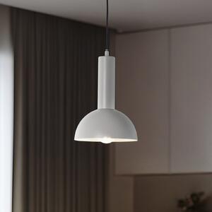 SIGMA Lampă suspendată Vitrum cupola S, gri, semicirculară, Ø 19 cm, reglabil, Bej, Camera de zi / sufragerie, Metal, Modern