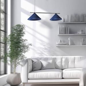 Eko-Light Lampă suspendată Capital, albastru, 2 becuri, Ø 46 cm, GX53, reglabil, Albastru, Camera de zi / sufragerie, Metal, Modern