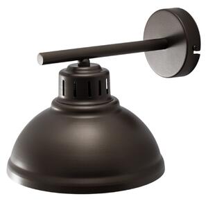 Luminex Aplică de perete Sven, titan-auriu, Ø 21 cm, oțel, reglabil, Gri, Camera de zi / sufragerie, Metal