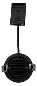 DOTLUX LED lampă de plafon încastrată CIRCLEminidim, negru Ø 8,5 cm, reglabil, Negru, Baie, Aluminiu, Modern, Plafon încastrat