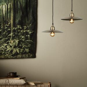 PR Home Lampă suspendată Como, aur, Ø 28 cm, metal, fișă, Auriu / Alamă, Bucătărie, Metal, Vintage