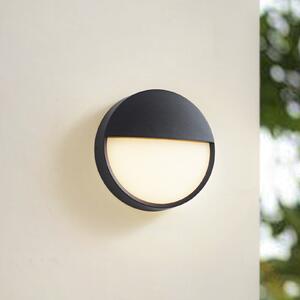 Arcchio Lampă LED pentru exterior Gravo, Ø 25 cm, negru, IP65, Negru, Metal, Modern