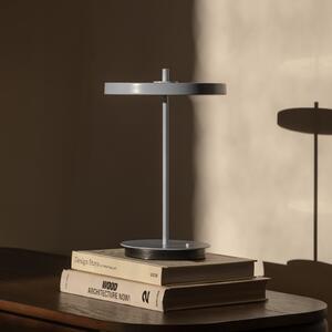 UMAGE Lampa de masă cu baterie LED Asteria Move, albastru deschis, 31 cm, reglabil, Albastru, Camera de zi / sufragerie, Metal, Design