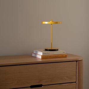 UMAGE LED lampă de masă reîncărcabilă Asteria Move sun galben uni, 31cm, reglabil, Galben, Camera de zi / sufragerie, Metal, Design