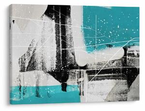 Tablou - Abstract turcoaz (70x50 cm)