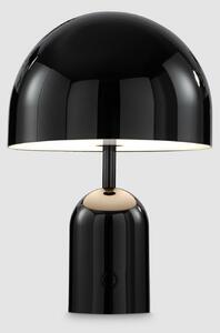 Tom Dixon Lampa de masă cu baterie BELL PORTABLE, negru, 28 cm IP44, reglabil, Negru, Camera de zi / sufragerie, Plastic, Design