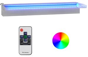 Deversor de cascadă cu LED-uri RGB, 60 cm, oțel inoxidabil