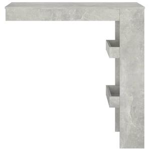 Masă bar de perete gri beton 102x45x103,5 cm lemn compozit