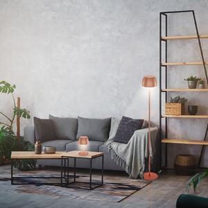 Briloner Lampadar LED cu baterie Brilo unplugged Riffle, culoare cupru, reglabil, Cupru, Camera de zi / sufragerie, Metal