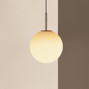 Audo Copenhagen TR Bulb, lampă suspendată, 1 bec, oțel, sticlă, alb, reglabil, Alb, Camera de zi / sufragerie, Sticlă, Design