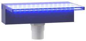 Deversor de cascadă cu LED-uri RGB, acrilic, 30 cm