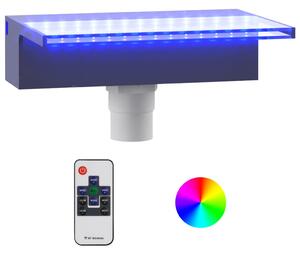 Deversor de cascadă cu LED-uri RGB, acrilic, 30 cm