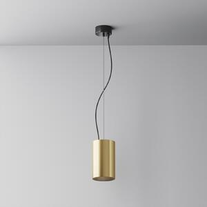 Maytoni lampă suspendată LED Efir, aur mat, Ø 9,5 cm, 25 W, 38°, Auriu / Alamă, Camera de zi / sufragerie, Aluminiu, Modern