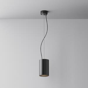 Maytoni lampă suspendată LED Efir, negru, Ø 9,5 cm, 25 W, 38°, Negru, Camera de zi / sufragerie, Aluminiu, Modern
