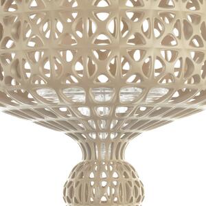 Kartell Lampă de masă LED Mini Kabuki, bej, înălțime 70 cm, reglabil, Bej, Camera de zi / sufragerie, Plastic, Design