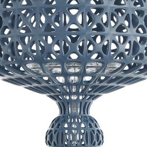Kartell Lampă de masă LED Mini Kabuki, albastru deschis, înălțime 70 cm, reglabil, Albastru, Camera de zi / sufragerie, Plastic, Design