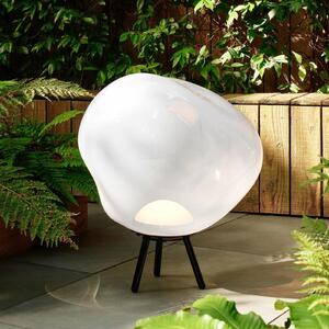 Tom Dixon Lampa LED reîncărcabilă pentru terasă Melt mare, opal, 57 cm, reglabil, Alb, Plastic, Design, Umbrelă în picioare