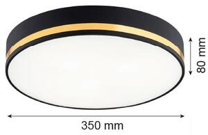 Argon Amore plafon 2x15 W negru-auriu 7041