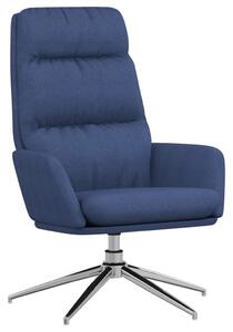 Scaun de relaxare, albastru, material textil