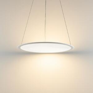 Deko-Light Lampă suspendată LED PANEL, alb, Ø 63 cm, metal, CCT, dimabil, 50 W, reglabil, Alb, Studiu / Birou, Aluminiu, Modern