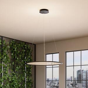 Deko-Light Lampă suspendată LED PANEL, negru, Ø 63 cm, metal, CCT dim 50 W, reglabil, Negru, Studiu / Birou, Aluminiu, Modern