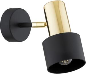 Argon Doria lampă de perete 1x15 W negru-alamă 4265