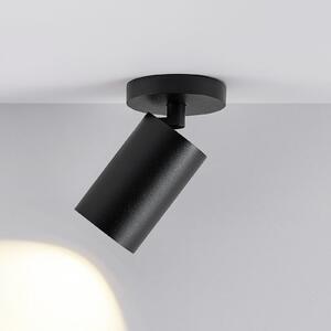 Deko-Light Spot de plafon CAN TILT, negru, Ø 8 cm, 1 bec, metal GU10, reglabil, Negru, Camera de zi / sufragerie, Aluminiu