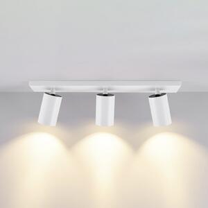 Deko-Light Spot de plafon CAN TILT, alb, 48 x 9 cm, 3 becuri, metal GU10, reglabil, Alb, Camera de zi / sufragerie, Aluminiu, Plafon semicircular cu spațiere