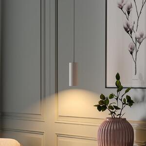 Deko-Light Lampă suspendată CAN, alb, înălțime 15 cm, Ø 6 metal, GU10, reglabil, Alb, Camera de zi / sufragerie, Aluminiu