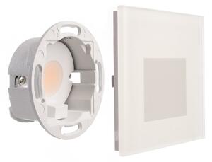 Deko-Light Aplică încastrată cu LED SET Alwaid, sticlă mată, 8 x cm, 2.700 K, Alb, Hol, Sticlă, Modern, Luminile încastrate unghiulare