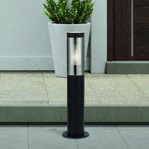 Searchlight Lampă cu soclu Batton, IP44, negru, înălțime 45 cm, metal, reglabil, Negru, Aluminiu, Modern