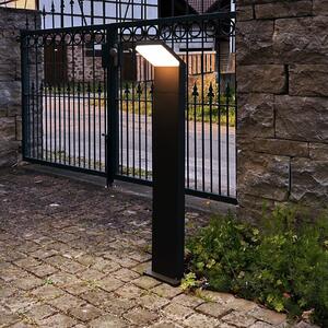 Deko-Light Bornă luminoasă LED Tucanae, gri, înălțime 100 cm, IP65, metal, Gri, Aluminiu, Modern