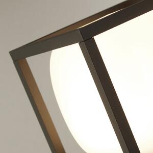 Searchlight Bornă luminoasă LED Athens, IP54, negru, înălțime 65 cm, metal, Negru, Aluminiu, Modern
