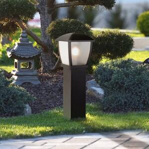 Searchlight Lampă stâlpișor Seattle, IP44, negru, înălțime 73 cm, metal, reglabil, Negru, Aluminiu