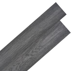 Plăci de pardoseală autoadezive, negru/alb, 2,51 m², 2 mm, PVC