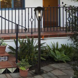 Searchlight Bornă luminoasă Bluebell, IP44, negru, înălțime 97 cm, metal, reglabil, Negru, Aluminiu
