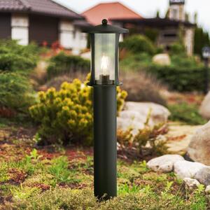 Searchlight Lampă stâlpișor Pagoda, IP44, negru, înălțime 73 cm, metal, reglabil, Negru, Aluminiu