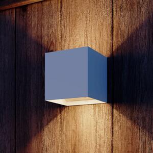 Calex LED cu senzor pentru exterior, Volterra, alb, IP44, Alb, Camera de zi / sufragerie, Aluminiu, Modern, Priză de perete sus / jos