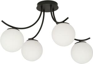 Emibig Boston lampă de tavan 4x10 W negru-opal 1109/4