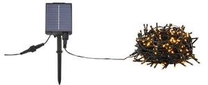 Markslöjd Ghirlandă luminoasă Suno, negru, solar, USB, 300 lumini, IP44, Negru, Plastic