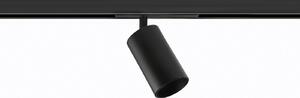Ivela Spot pe șină Microperfetto negru PWM 48 V 30° 3.000K, reglabil, Negru, Hol, Aluminiu, Modern