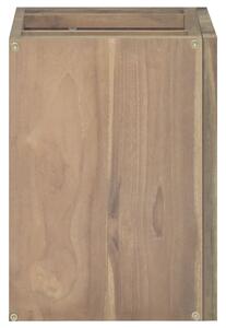 Dulap pentru baie de perete, 45x30x40 cm, lemn masiv de tec