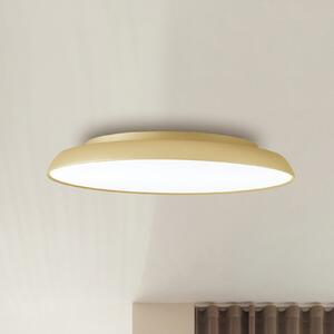 Viokef Plafonieră LED Art, Ø 45 cm, crem-auriu, metal, Auriu / Alamă, Camera de zi / sufragerie, Modern